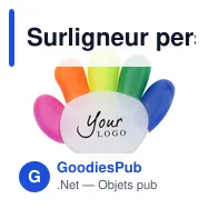 Surligneur personnalisable en plastique avec logo - Sierra - Miniature 3