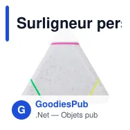 Surligneur personnalisable en PP et paille de blé avec logo - Miniature 1