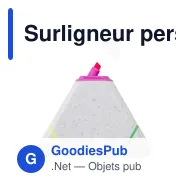 Surligneur personnalisable en PP et paille de blé avec logo - Miniature 2
