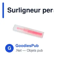 Surligneur personnalisable en R-PET recyclé coloré avec logo - R-PET Color - Miniature 5
