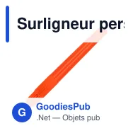 Surligneur personnalisable fluo fabriqué en Europe avec logo - Made in EU - Miniature 2