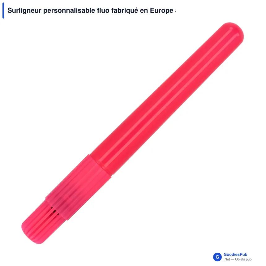 Surligneur personnalisable fluo fabriqué en Europe avec logo - Made in EU - Image 3