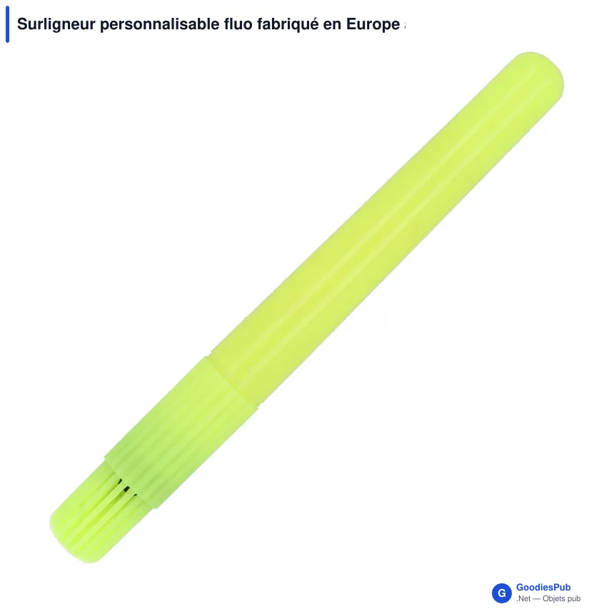 Surligneur personnalisable fluo fabriqué en Europe avec logo - Made in EU - Image 4