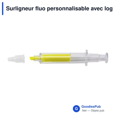 Surligneur fluo personnalisable avec logo - modèle Laurel