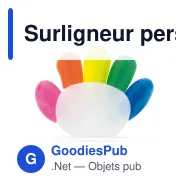 Surligneur personnalisable en forme de main avec logo - Main - Miniature 2