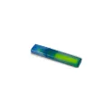 Variante Bleu / Jaune - Surligneur personnalisable en plastique recyclé R-PET avec logo - R-PET Bleu