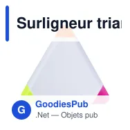Surligneur triangulaire Mica - Miniature 1