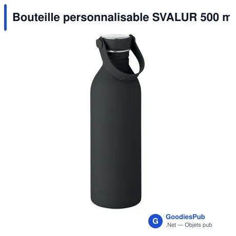 Bouteille personnalisable SVALUR 500 ml avec logo