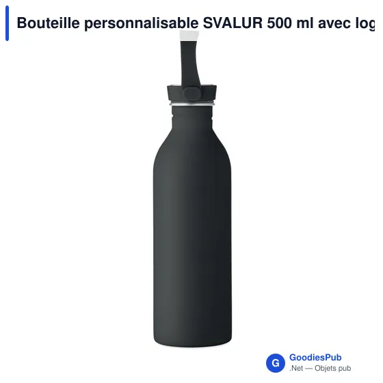 Bouteille personnalisable SVALUR 500 ml avec logo - Image 3