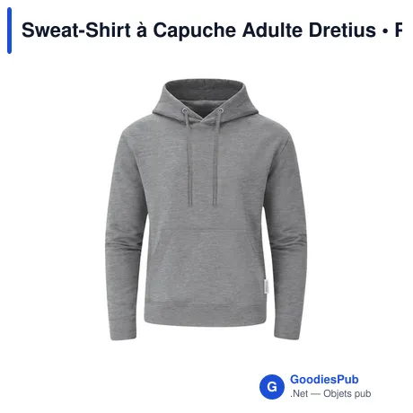 Sweat-Shirt à Capuche Adulte Dretius