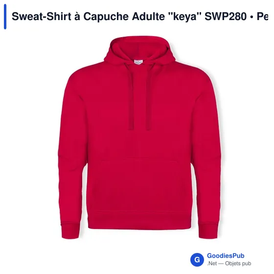 Sweat-Shirt à Capuche Adulte "keya" SWP280 - Image 3