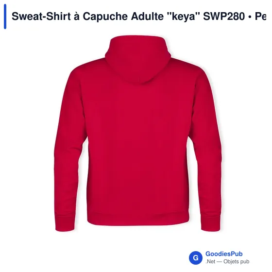 Sweat-Shirt à Capuche Adulte "keya" SWP280 - Image 5