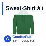 Sweat-Shirt à Capuche Adulte "keya" SWP280 - Miniature 6