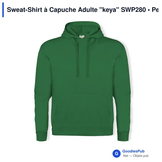 Sweat-Shirt à Capuche Adulte "keya" SWP280 - Image 6