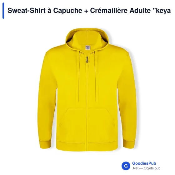 Sweat-Shirt à Capuche + Crémaillère Adulte "keya" SWZ280 - Image 1