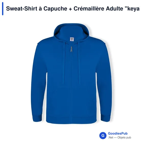 Sweat-Shirt à Capuche + Crémaillère Adulte "keya" SWZ280 - Image 6