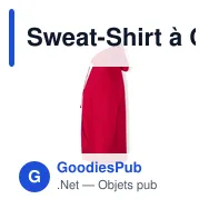 Sweat-Shirt à Capuche + Crémaillère Adulte "keya" SWZ280 - Miniature 9