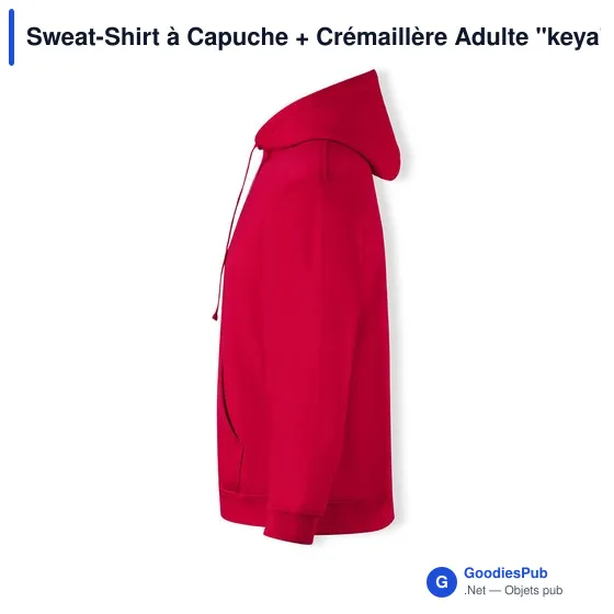 Sweat-Shirt à Capuche + Crémaillère Adulte "keya" SWZ280 - Image 9