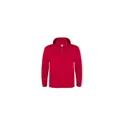 Variante rouge - Sweat-Shirt à Capuche + Crémaillère Adulte "keya" SWZ280