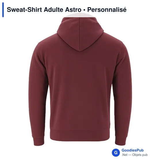 Sweat-Shirt Adulte personnalisable avec logo - Modèle Astro - Image 5
