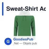 Sweat-Shirt Adulte personnalisable avec logo - Draco - Miniature 1