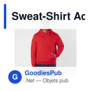 Sweat-Shirt Adulte personnalisable avec logo - Draco - Miniature 2