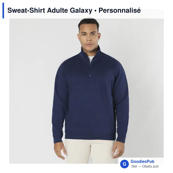 Sweat-Shirt Adulte personnalisable avec logo - Galaxy - Image 2