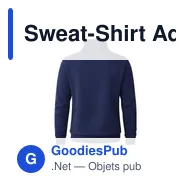 Sweat-Shirt Adulte personnalisable avec logo - Galaxy - Miniature 12