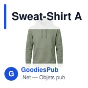 Sweat-Shirt Adulte Landon - Miniature 1
