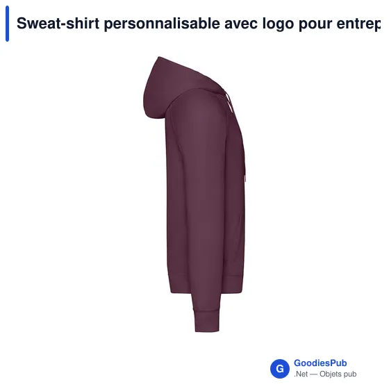 Sweat-shirt personnalisable avec logo pour entreprise - Modèle Lightweight Hooded S - Image 12
