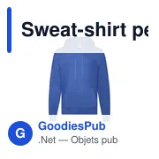 Sweat-shirt personnalisable avec logo pour entreprise - Modèle Lightweight Hooded S - Miniature 5
