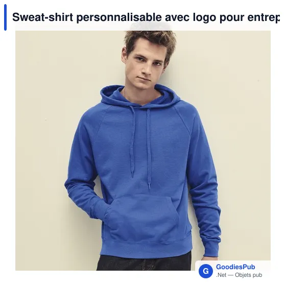 Sweat-shirt personnalisable avec logo pour entreprise - Modèle Lightweight Hooded S - Image 10