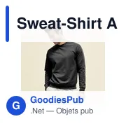 Sweat-shirt personnalisable pour entreprise avec logo - Lightweight Set-In S - Miniature 2