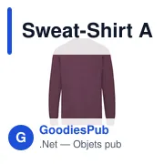 Sweat-shirt personnalisable pour entreprise avec logo - Lightweight Set-In S - Miniature 4