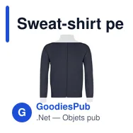 Sweat-shirt personnalisable pour entreprise avec logo - modèle Lightweight Sweat - Miniature 1