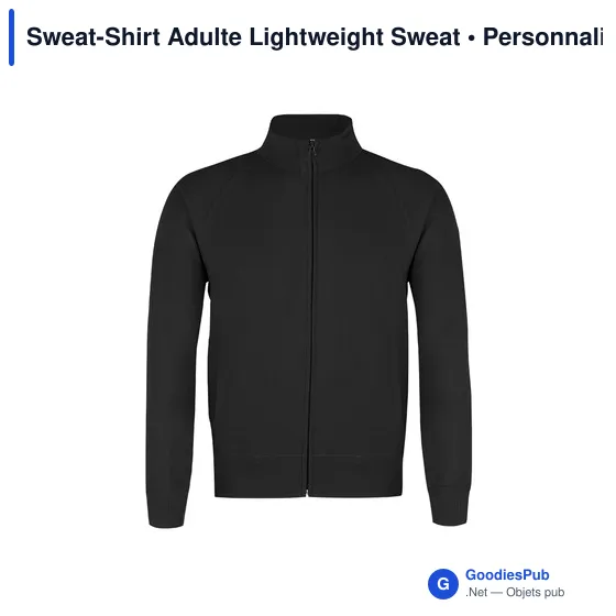 Sweat-shirt personnalisable pour entreprise avec logo - modèle Lightweight Sweat - Image 11