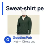 Sweat-shirt personnalisable pour entreprise avec logo - modèle Lightweight Sweat - Miniature 12