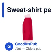 Sweat-shirt personnalisable pour entreprise avec logo - modèle Lightweight Sweat - Miniature 5