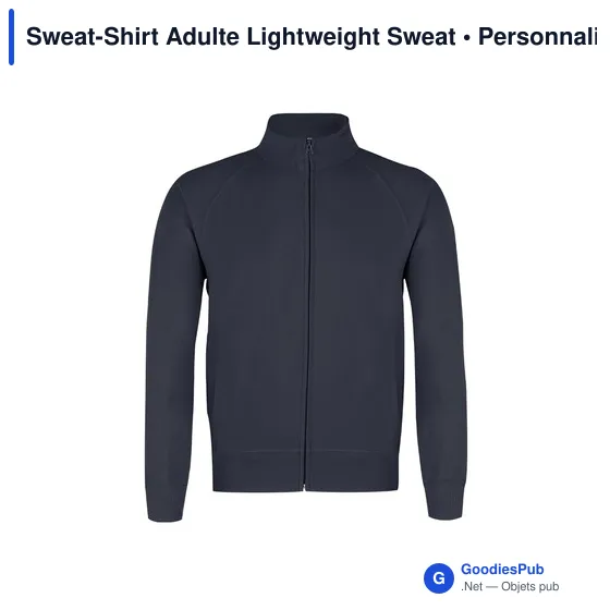 Sweat-shirt personnalisable pour entreprise avec logo - modèle Lightweight Sweat - Image 6