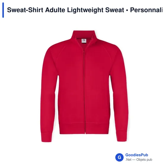 Sweat-shirt personnalisable pour entreprise avec logo - modèle Lightweight Sweat - Image 8