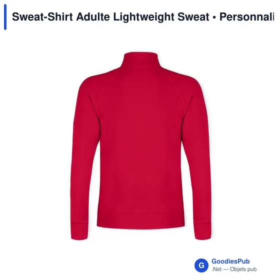 Sweat-shirt personnalisable pour entreprise avec logo - modèle Lightweight Sweat - Image 9