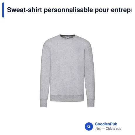 Sweat-shirt personnalisable pour entreprise avec logo - Classic Set-In