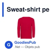 Sweat-shirt personnalisable pour entreprise avec logo - Classic Set-In - Miniature 3
