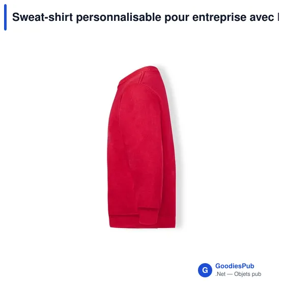 Sweat-shirt personnalisable pour entreprise avec logo - Classic Set-In - Image 4