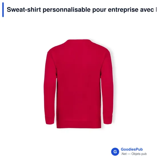 Sweat-shirt personnalisable pour entreprise avec logo - Classic Set-In - Image 7