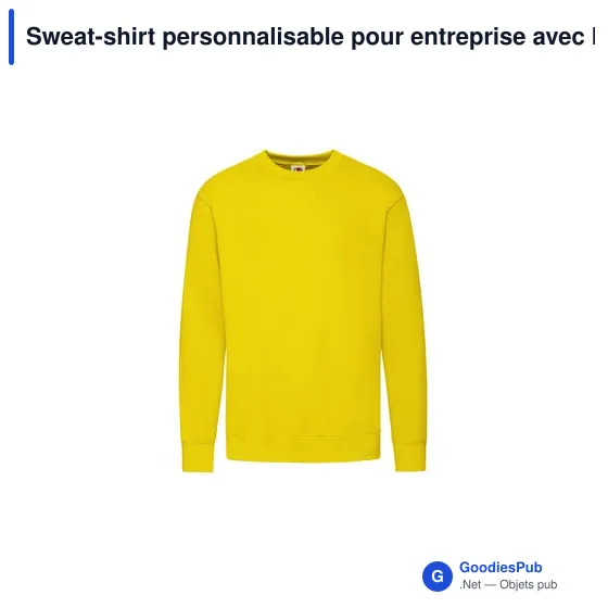 Sweat-shirt personnalisable pour entreprise avec logo - Classic Set-In - Image 9