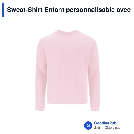 Sweat-Shirt Enfant personnalisable avec logo - Cosmos
