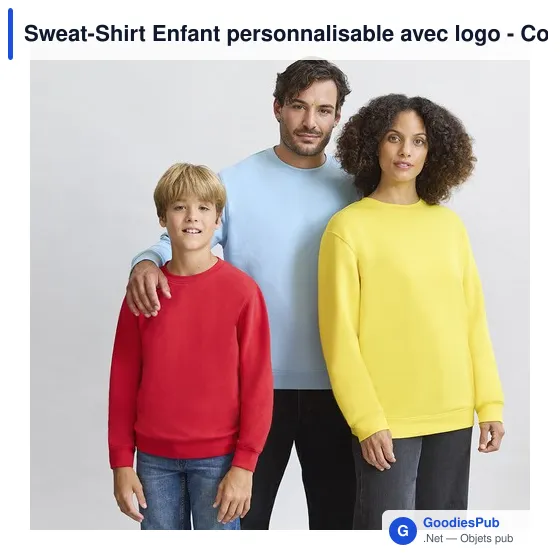 Sweat-Shirt Enfant personnalisable avec logo - Cosmos - Image 9