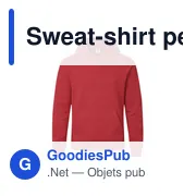 Sweat-shirt personnalisable pour entreprise avec logo - Miniature 1