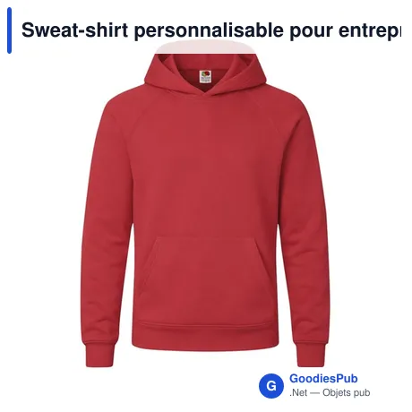 Sweat-shirt personnalisable pour entreprise avec logo